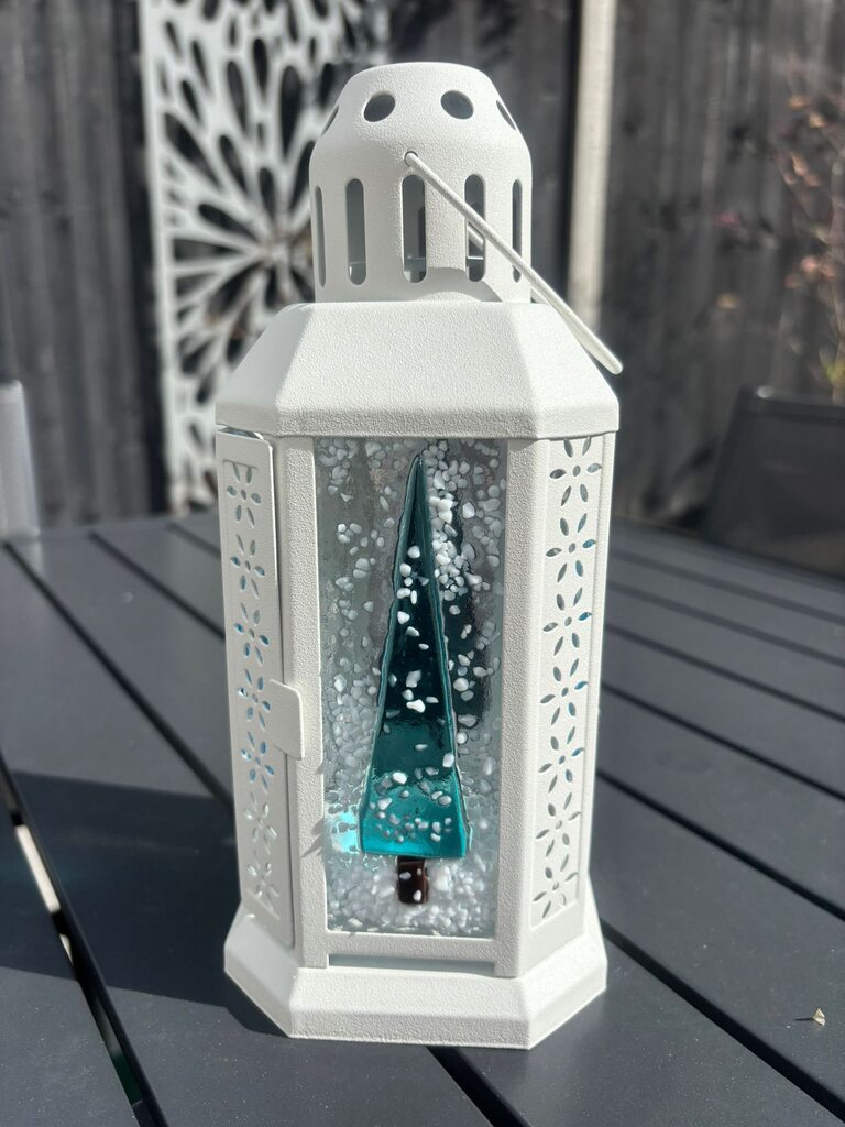 Fused Glass Christmas Lamps
