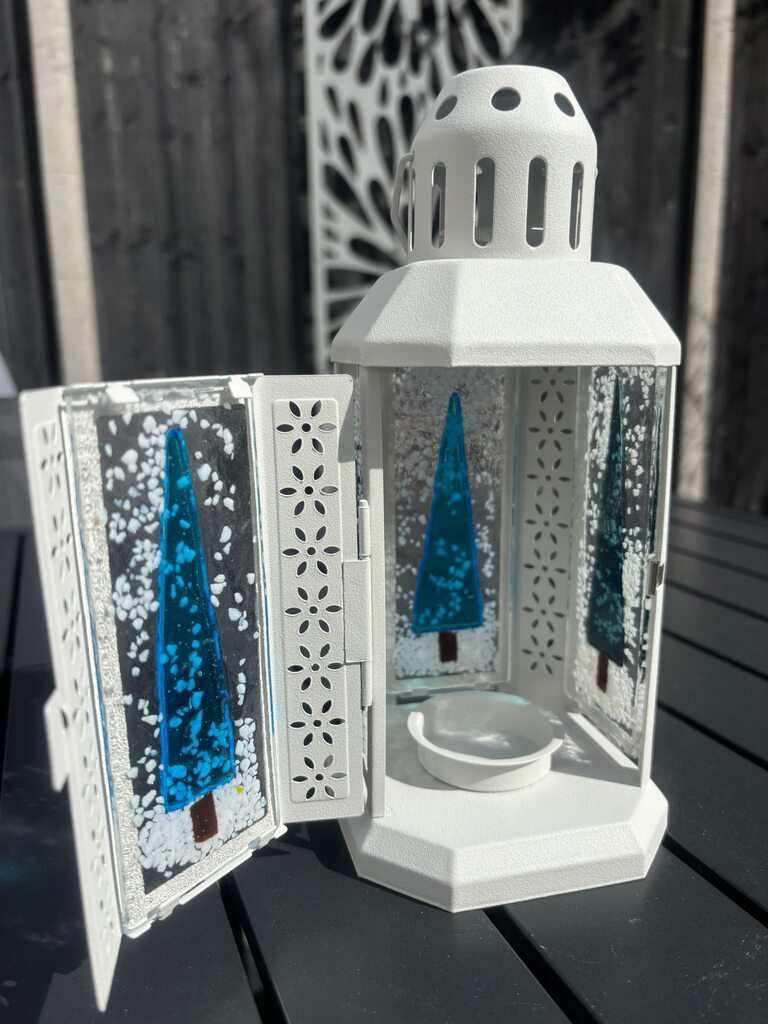 Fused Glass Christmas Lamps