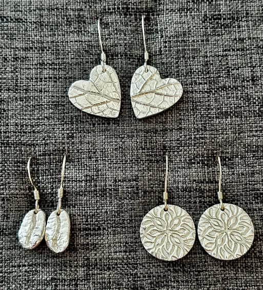 Silver Clay - Earrings or Necklace!