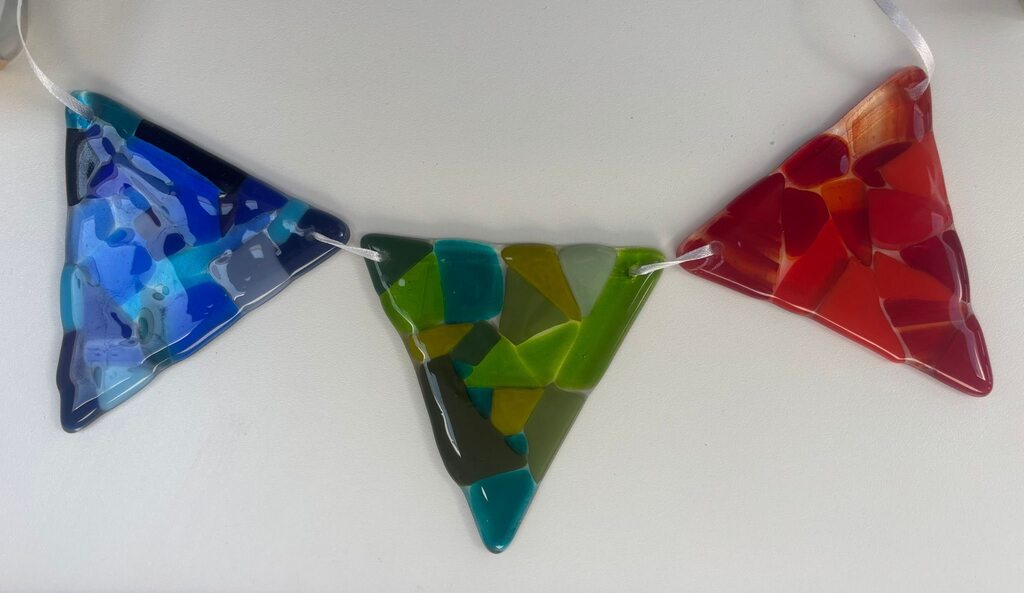Fused Glass Bunting