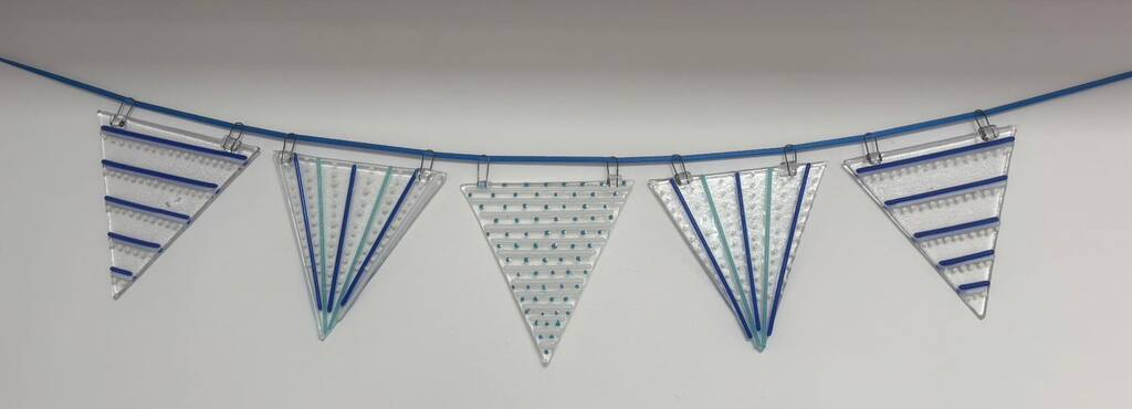 Fused Glass Bunting
