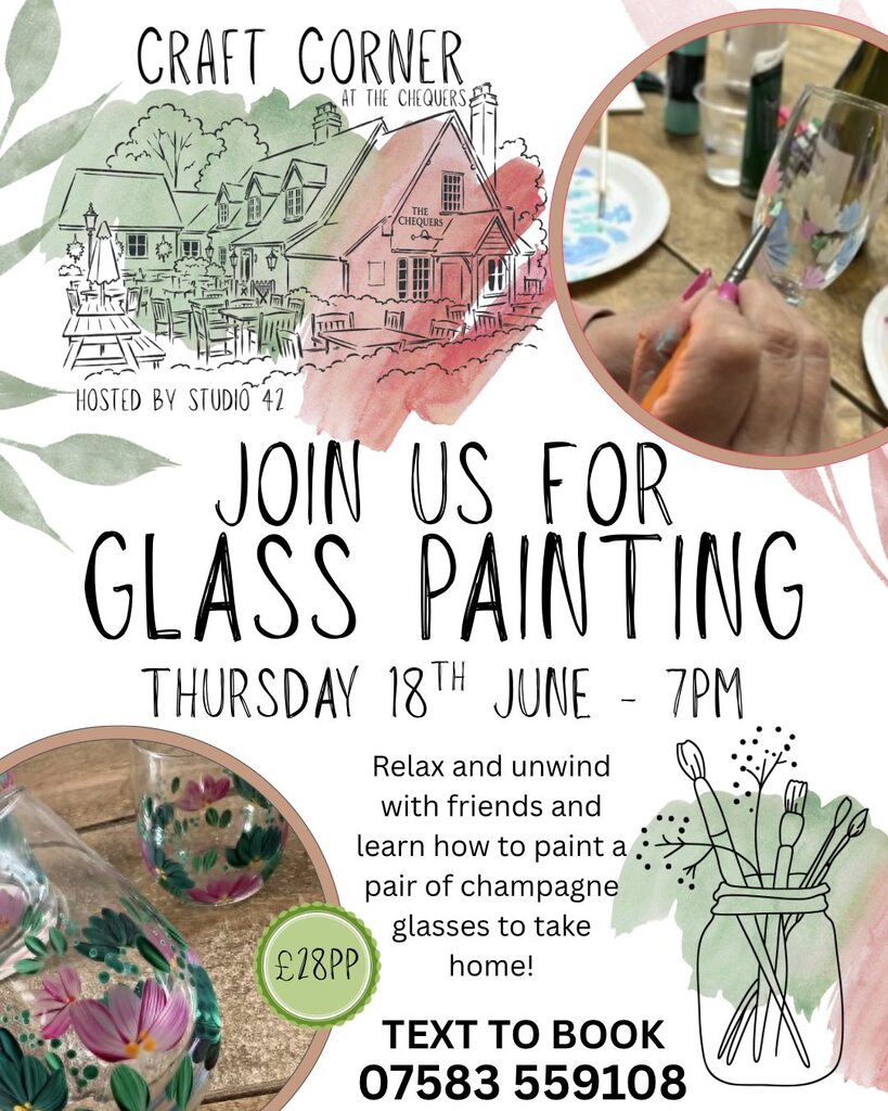 Glass Painting @ The Chequers Pub, Bragbury End